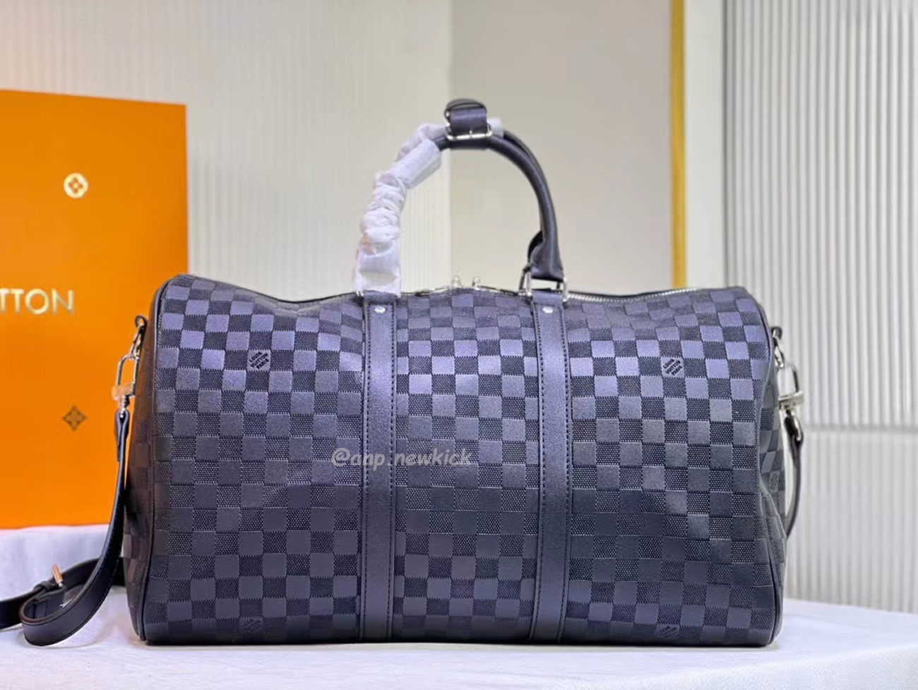 Louis Vuitton Keepall Bandouliere Monogram 50 Navy Duffel Bag (43) - www.newkick.vip